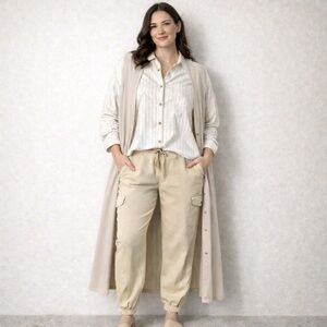 32. Tan monochrome fit